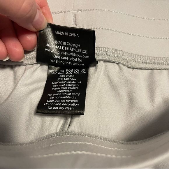 Alphalete Curve Shorts in Light Grey - Picture 7 of 7